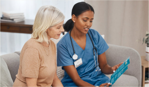 caregiver and elderly