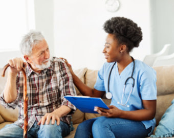 caregiver and elderly