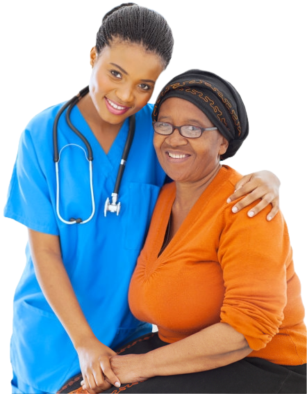 caregiver and elderly
